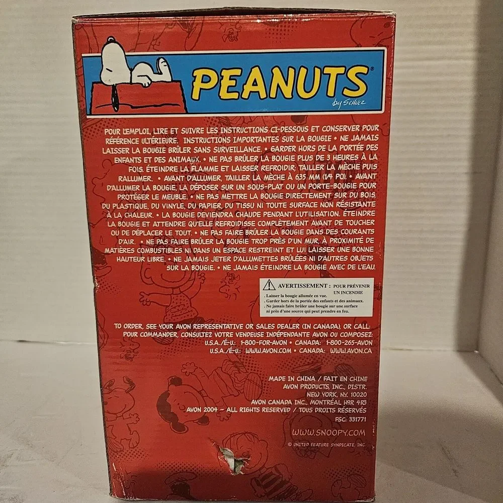 Peanuts Collectible Holiday Candle Jar 